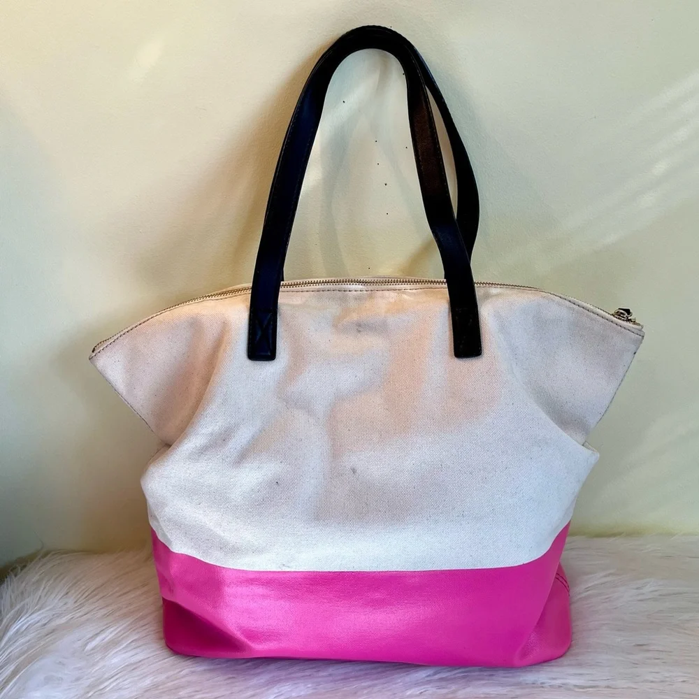 Kate Spade New York “IS THIS SEAT TAKEN? #HANDSOMESTRANGER” Canvas Tote Bag